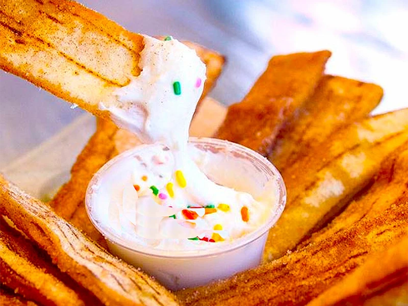 pita-strips-hummus